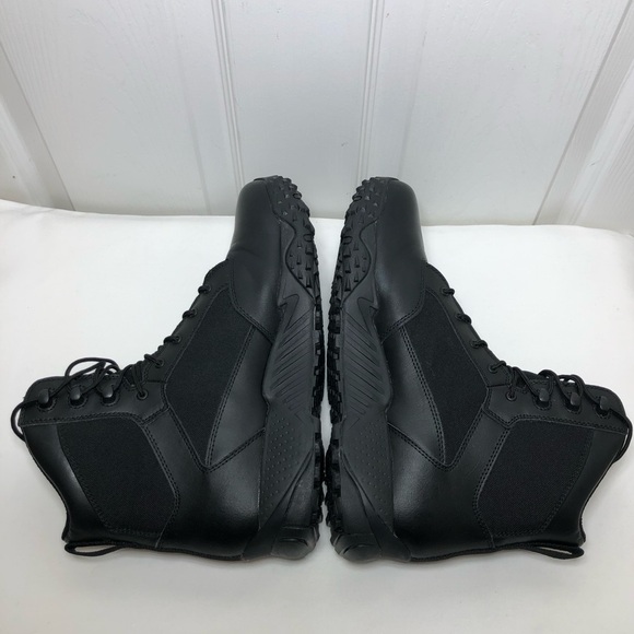 Under Armour 3021903-001 Men's Leather Stellar Tac Waterproof Black Boots 11.5 - Picture 6 of 14